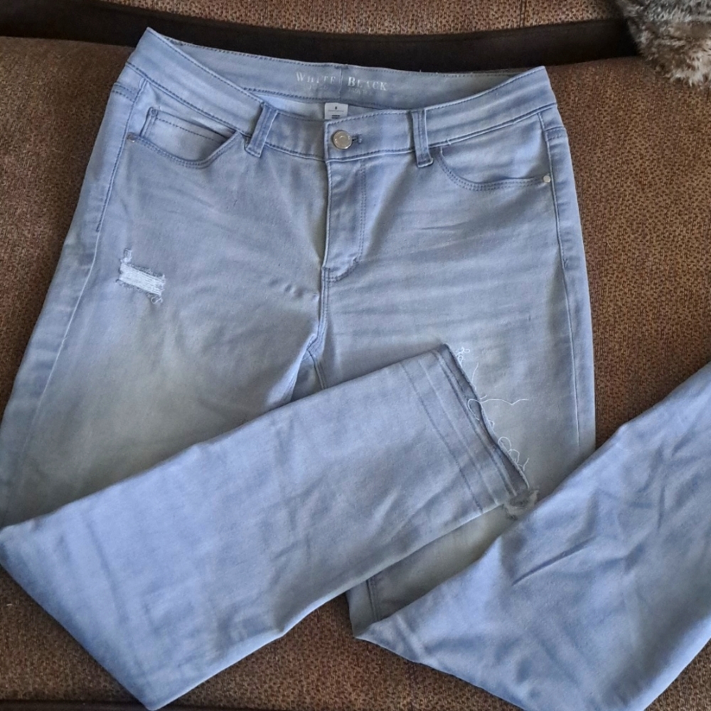 White House/Black Market Grey Washed Jeans